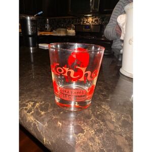 Don Ho Tropical Hawaii Tiki Bar Glass Tumbler Red Graphic